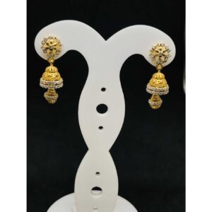 22k Ladies Fancy Gold Earring Er-60043