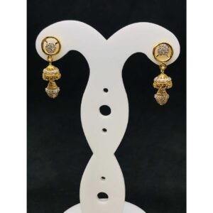 22k Ladies Fancy Gold Earring Er-60040