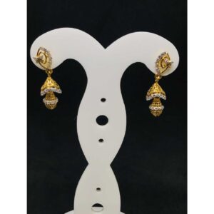 22k Ladies Fancy Gold Earring Er-60026