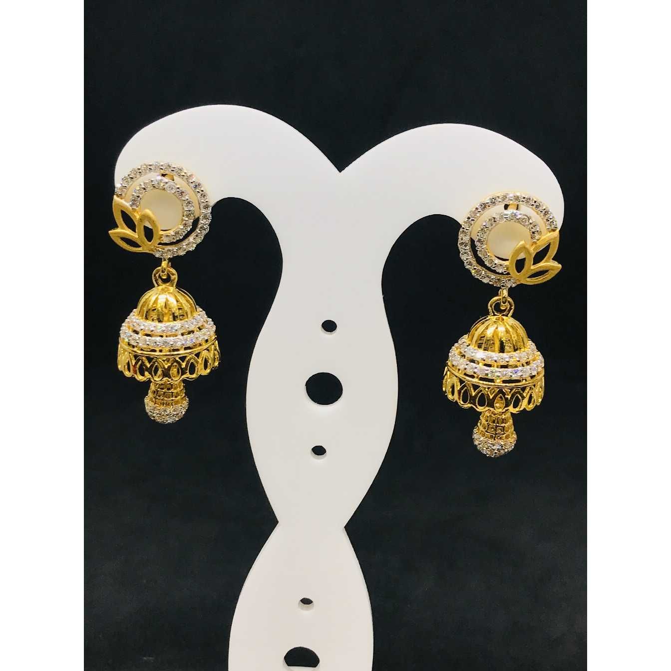916 Ladies Fancy Gold Earring Er-60025