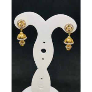 22k Ladies Fancy Gold Earring Er-60020