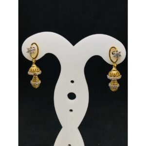 916 Ladies Fancy Gold Earring Er-60016
