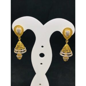 916 Ladies Fancy Gold Earring Er-60015