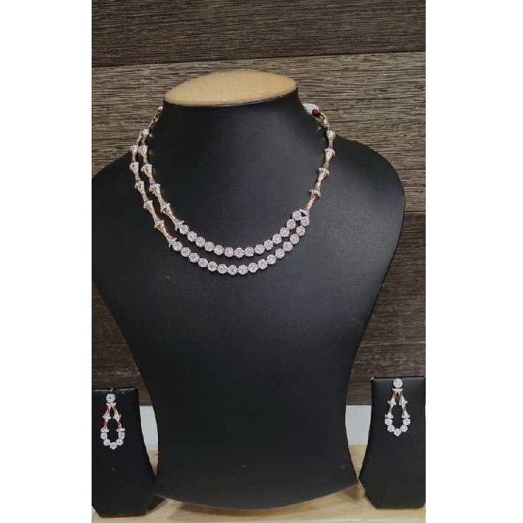 18k Ladies Fancy Rose Gold Set S-57539