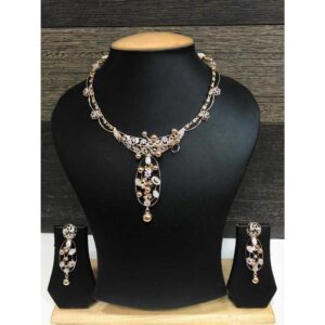 18k Ladies Fancy Rose Gold Set S-57533