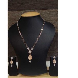 18k Ladies Fancy Rose Gold Set S-57530