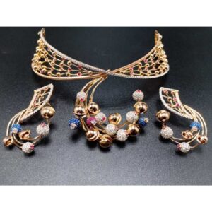 18k Fancy Ladies Rose Gold Set S-57527
