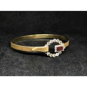 18k Ladies Fancy Gold Kada K-51049