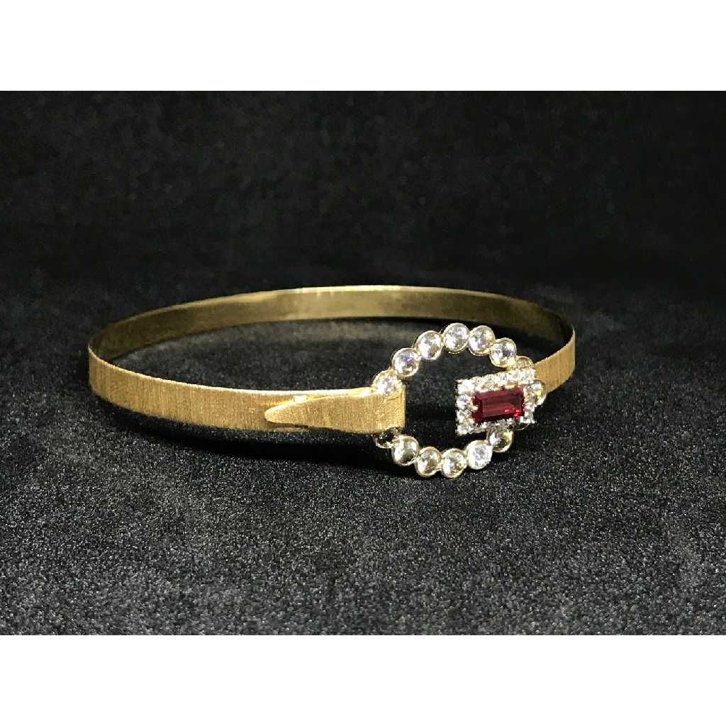 18k Ladies Fancy Gold Kada K-51049