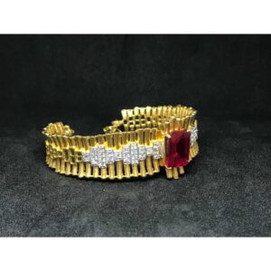 18k Ladies Fancy Gold Bracelet K-51046