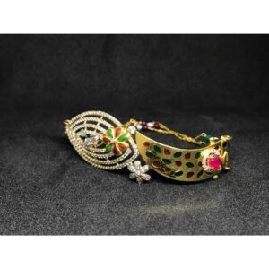 18k Ladies Fancy Gold Loose Kada K-51037