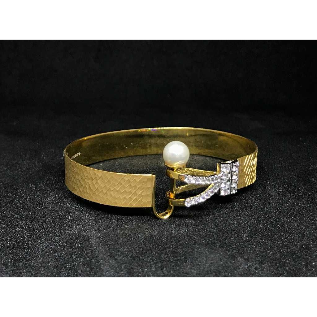 18k Ladies Fancy Italian Kada K-51034