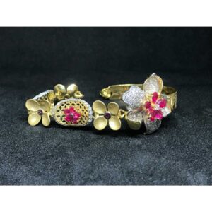 18k Ladies Fancy Gold Bracelet K-51024