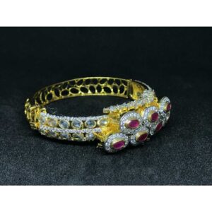 18k Ladies Fancy Gold Kada K-51023