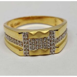 22k Gents Fancy Gold Ring Gr-28629