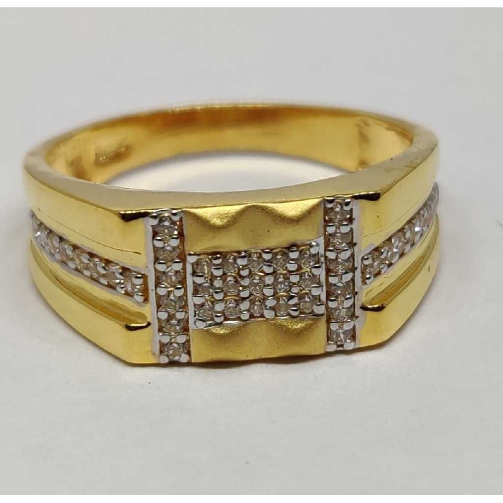 22k Gents Fancy Gold Ring Gr-28629