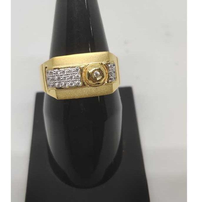 22k Gents Fancy Gold Ring Gr-28624