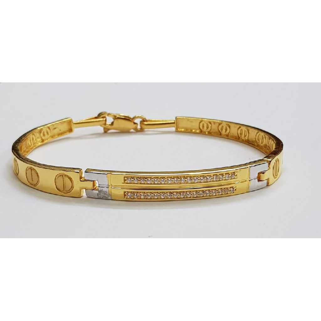 22k Gents Fancy Gold Kada G-3452
