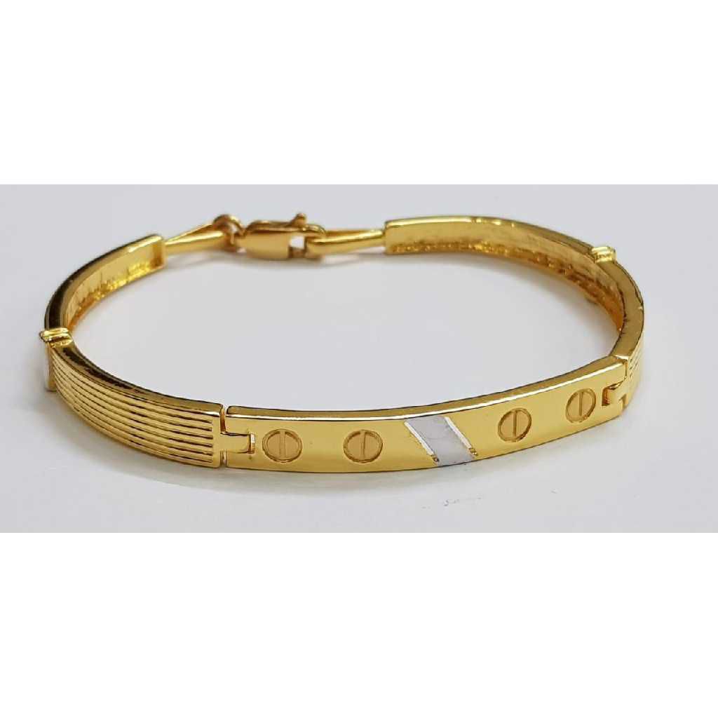 22k Gents Fancy Gold Kada G-3451