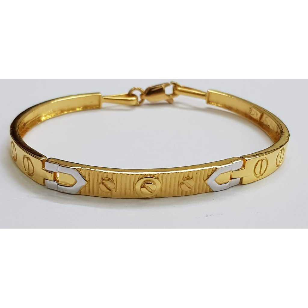 22k Gents Fancy Gold Kada G-3447