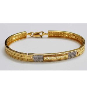 22k Gents Fancy Gold Kada G-3446