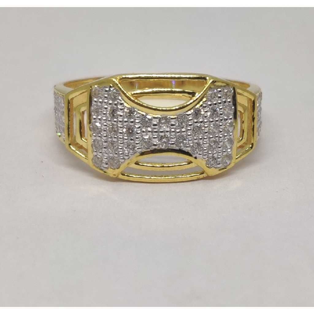 916 gents fancy gold Ring Gr-28604