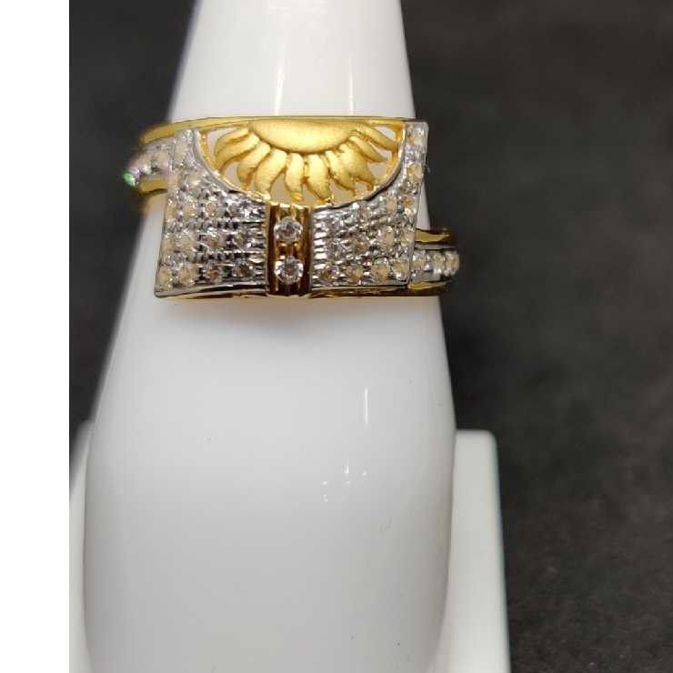 22k Gents Fancy Gold Ring Gr-28601