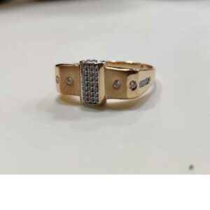 18k gents fancy rose gold ring gr-31326