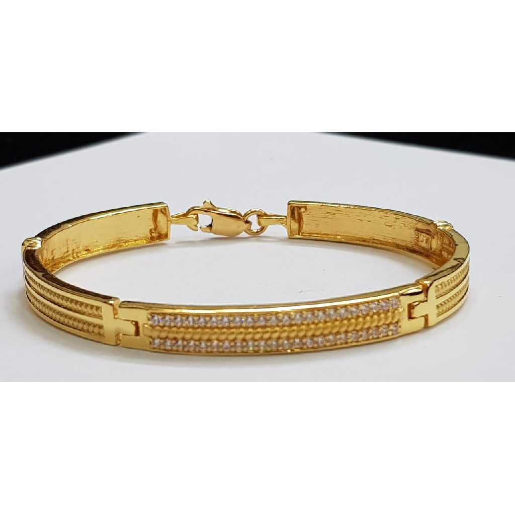 22k Gents Fancy Gold Bracelet G-3439