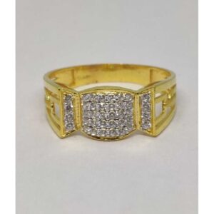 22k Gents Fancy Gold Ring Gr-28597