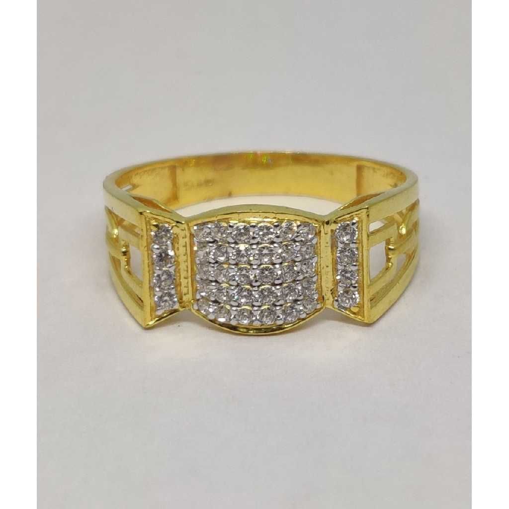 22k Gents Fancy Gold Ring Gr-28597