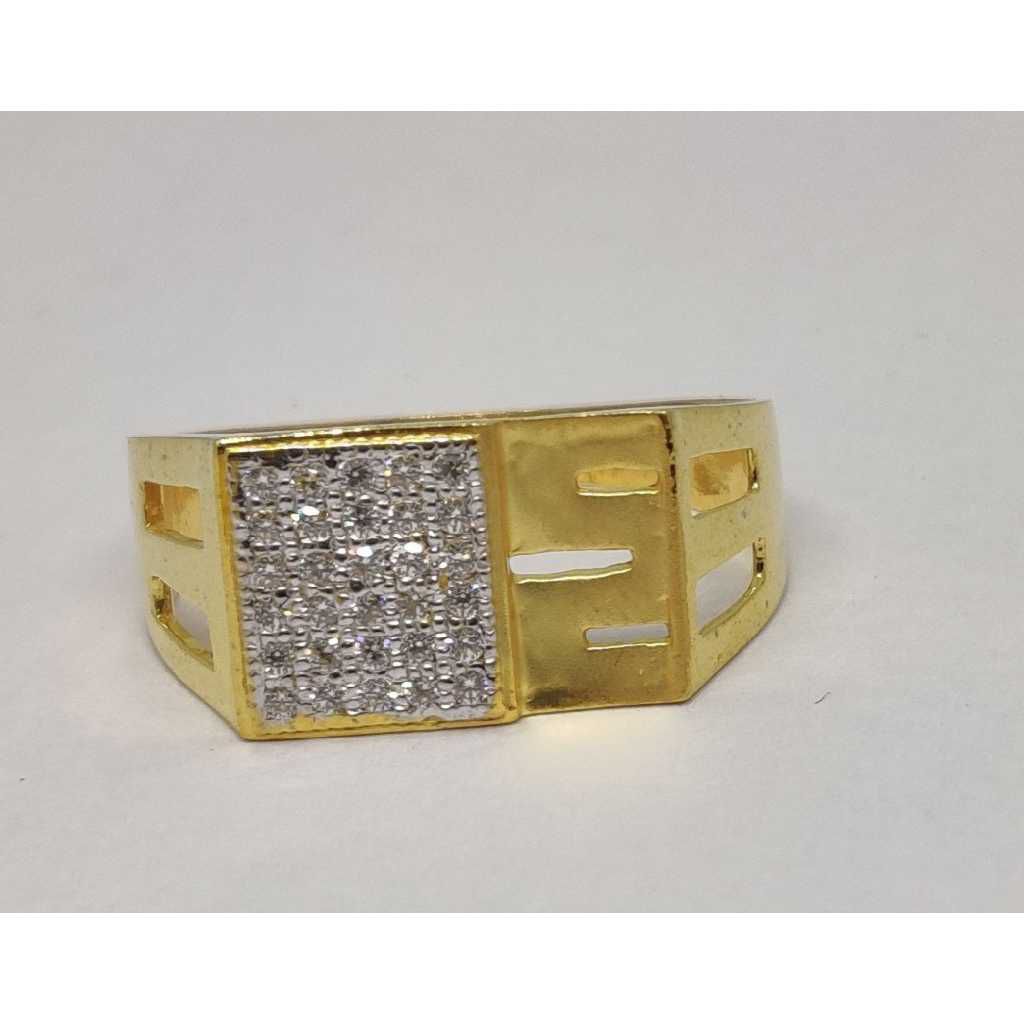 22k Gents Fancy Gold Ring Gr-28589