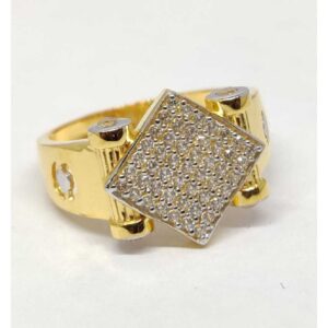 916 Gents Fancy Gold Ring Gr-28582