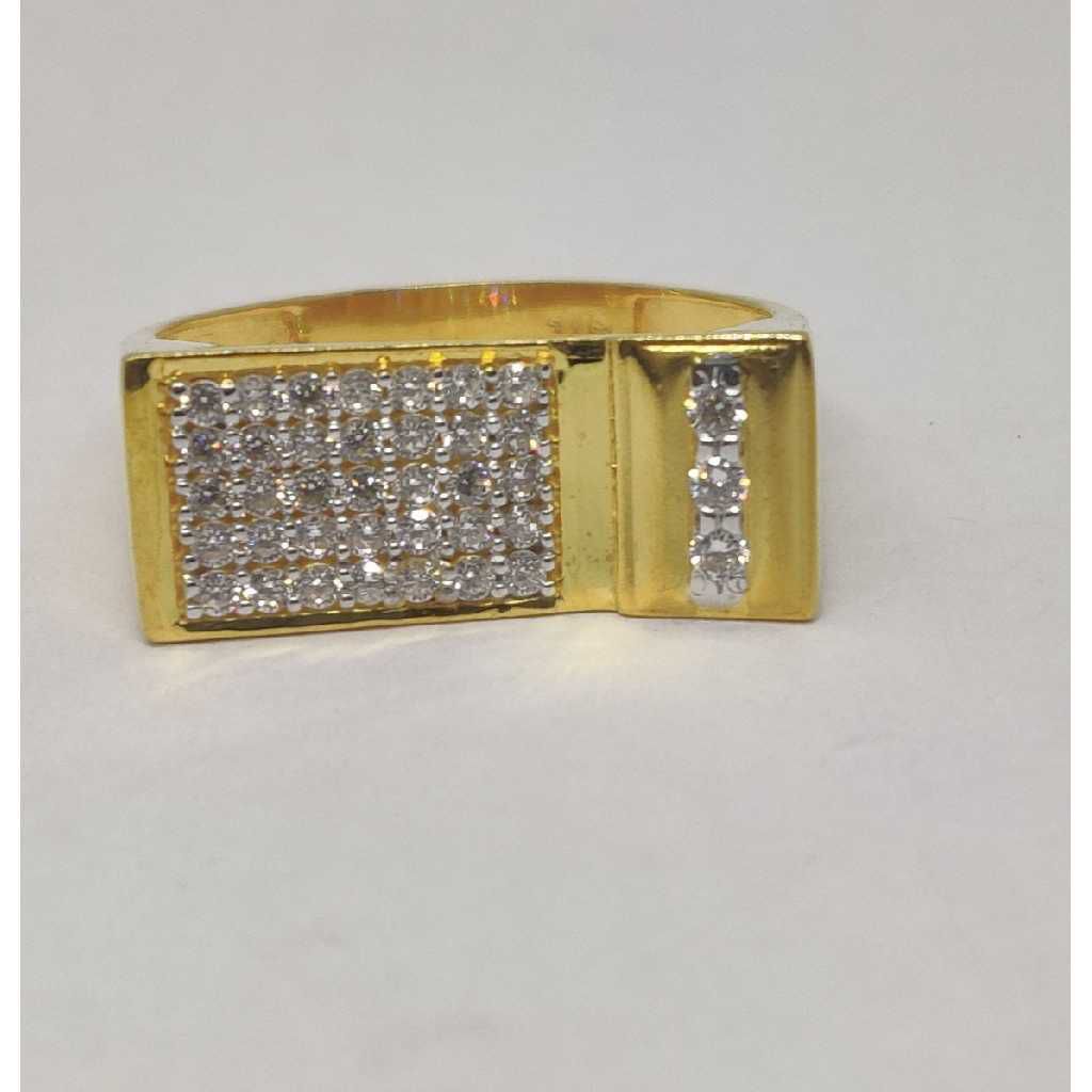 22k Gents Fancy Gold Ring Gr-28581