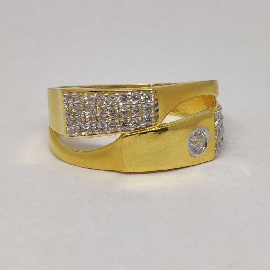 22k Gents Fancy Gold Ring Gr-28580