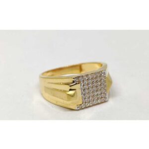22k Gents Fancy Gold Ring Gr-28577