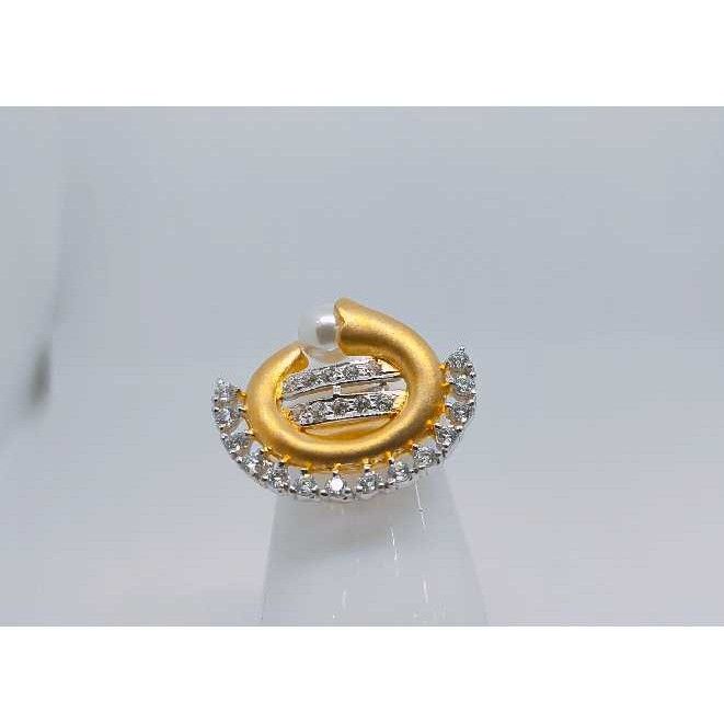 18k Ladies Fancy Gold Ring Lr-24072