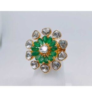18k ladies fancy italian ring Lr-24070