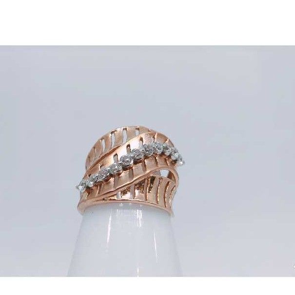 18k Ladies Fancy Gold Ring Lr-24066