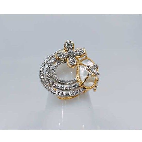 18k Ladies Fancy Gold Ring Lr-24061