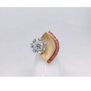 18k Ladies Fancy Gold Ring Lr-24056