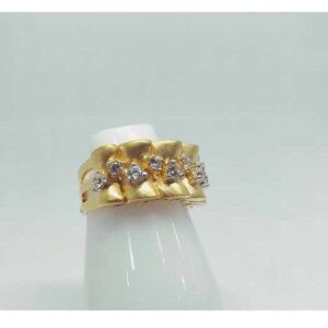 18k Ladies Fancy Gold Ring Lr-24044