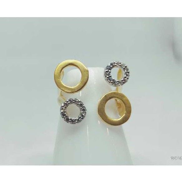 18k Ladies Fancy Gold Italian Ring Lr-24043