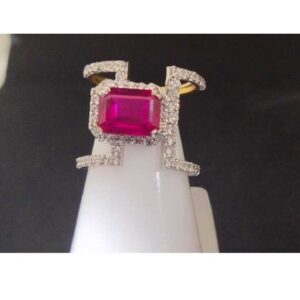 18k Ladies Fancy Italian Ring Lr-24027