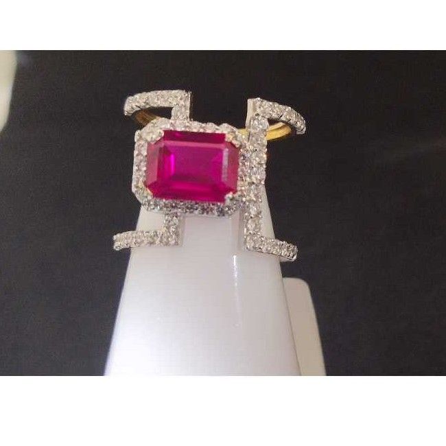 18k Ladies Fancy Italian Ring Lr-24027