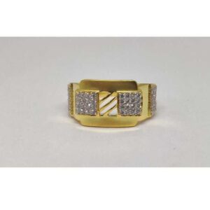 22k Gents Fancy Gold Ring Gr-28566