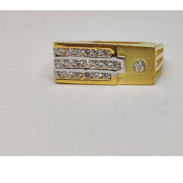 22k Gents Fancy Gold Ring Gr-28565