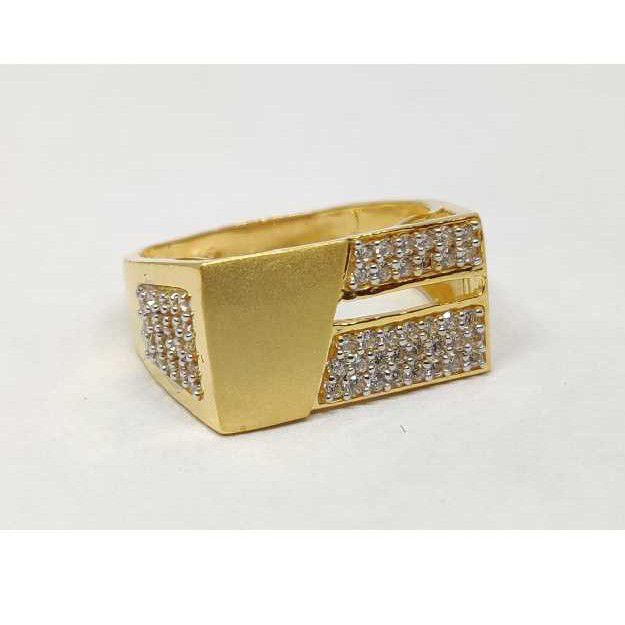 22k Gents Fancy Gold Ring Gr-28563
