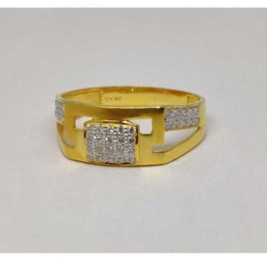 22k Gents Fancy Gold Ring Gr-28562