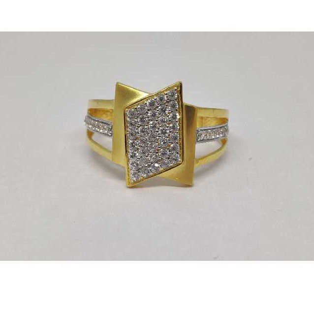 22k Gents Fancy Gold Ring Gr-28559